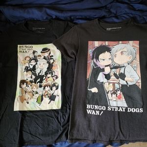2 Bungo Stray Dogs Anime Shirts